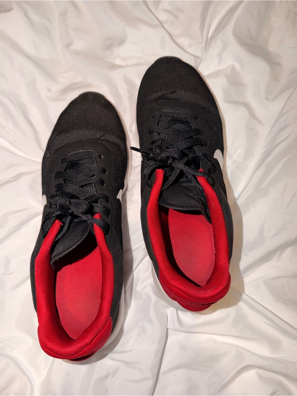 Nike Black Sneakers with Red Liner